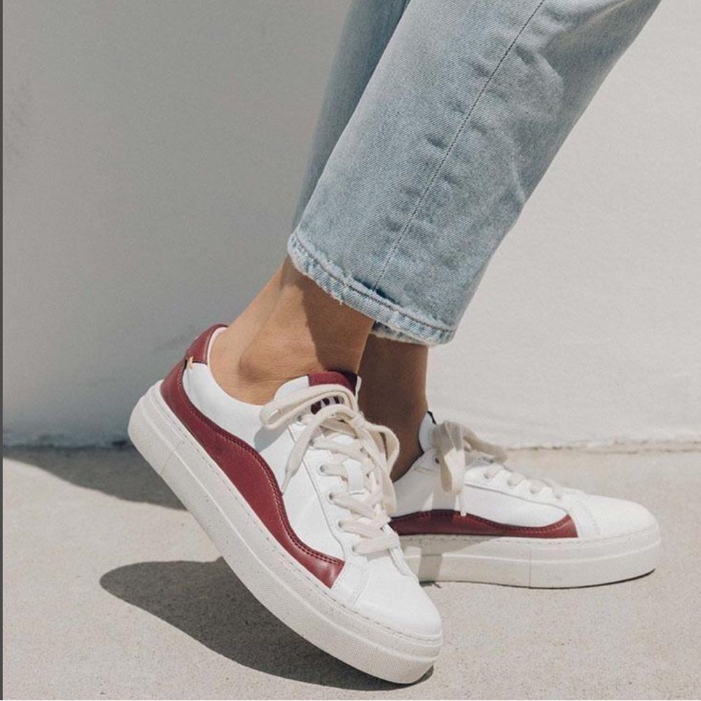 Soludos Brand YEBO VEGAN Leather WOMEN SNEAKERS Shoes sz 9